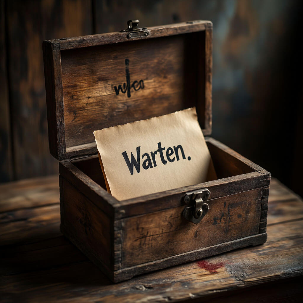 Ein Moment des Wartens
